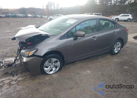 2014 Honda Civic Lx из США, поврежденный, VIN 19XFB2F55EE049051